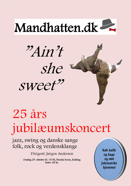 Plakaten til Mandhatten.dks 25 års Jubilæumskoncert